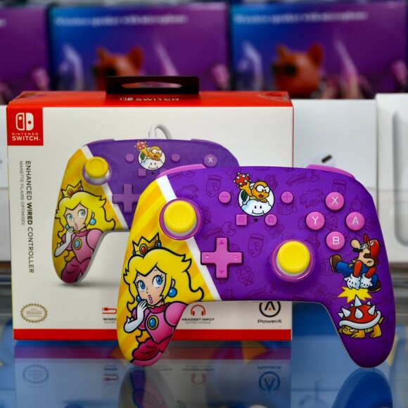 Wired Controller for Nintendo Switch - Princess Peach Battle - Picture 1 of 2